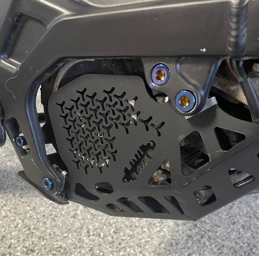 left side motor bolts titanium(2pc)